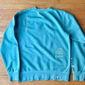 Mr. Eat Well Appreciate You Cheese Hoodie Teal Size S